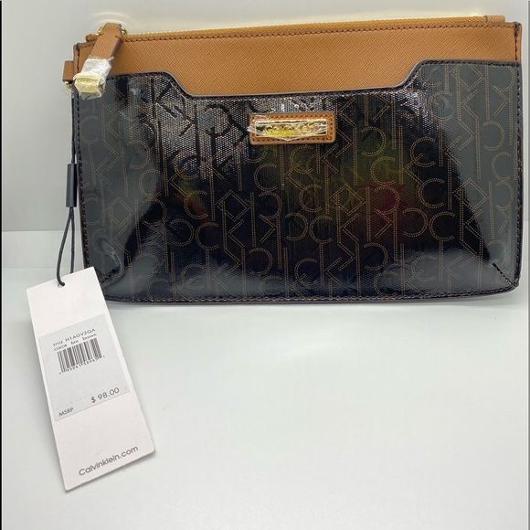 Calvin Klein Monogram Wristlet - Picture 2 of 8